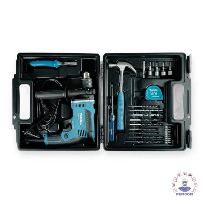 Máy khoan búa Makita M8100KX2B bộ 26 phụ kiện